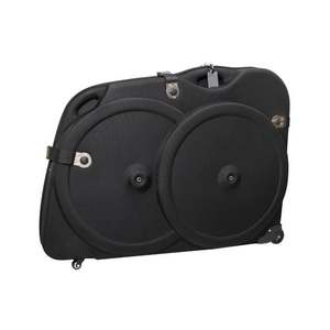 Sac de cadre de vélo de voyage personnalisé avec roulettes, boîte noire en EVA rigide pour vélo de route - Product Image 1