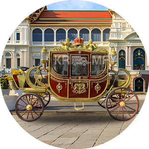 Carruaje de Caballos para Bodas, Carruaje Eléctrico de Lujo Real, Vehículo Especial para Transporte Turístico - Product Image 6