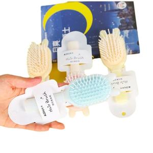 Cepillo de pelo con cojín de aire para niñas pequeñas, peine pequeño portátil con mango de plástico para PC, nuevo peine de masaje iónico de Color caramelo para uso doméstico - Product Image 4