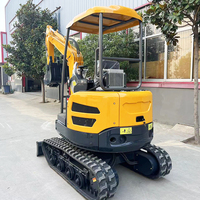 FREE SHIPPING Kubota Engine Excavator China Compact New Mini Excavators 2 Ton for Optional Breaker Hammer and Deep Trench Bucket