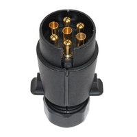 Connecteur européen de remorque pliable à 7 broches Adaptateur de remorque étanche en PVC AMP 12V
