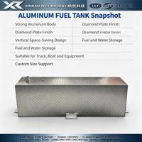 Réservoir de carburant vertical rectangulaire en alliage d'aluminium, fabrication métallique de précision pour utilisation en véhicule d'ingénierie