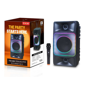 Barra de Sonido Portátil de 8 Pulgadas con Subwoofer, Altavoz Inalámbrico, <span class=keywords><strong>Karaoke</strong></span> con Micrófono, Sistema de Audio de Alta Fidelidad, Directo de Fábrica - Product Image 1