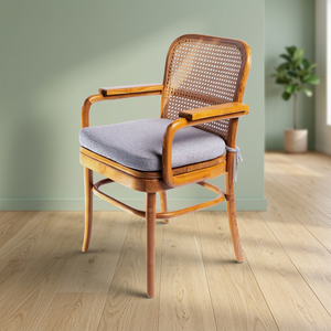 Chaise de salle à manger Home Basket Seroja - Bois de teck et rotin couleur naturelle - Product Image 2