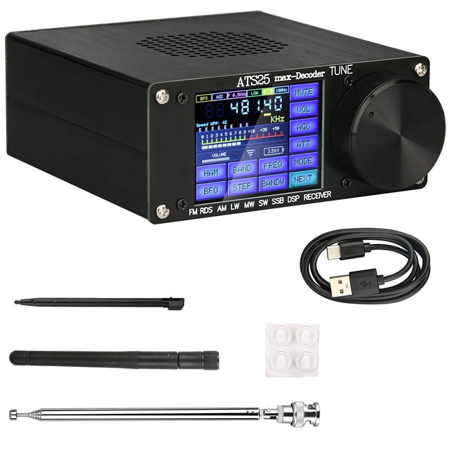 HamGeek ATS25max-Decoder Si4732 Full Band Radio Receiver DSP SW Official Version W/ Activation Code
