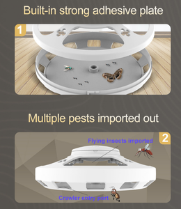 Trampa para moscas para mosquitos con cuentas de luz UV de 4 modos físicos para interiores con 2 almohadillas adhesivas gratis - Product Image 5