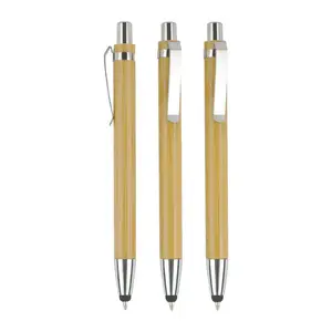 wholesale promotional high quality factory price bamboo wood pen with custom logo
