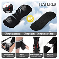 Attelle de nuit réglable pour fasciite plantaire soulagement de la douleur orthèse de chute de pied douce dormir tendon d'achille civière botte nuit