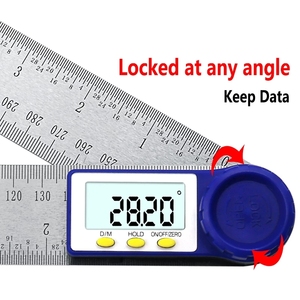 0-200mm 7 ''<span class=keywords><strong>Digital</strong></span> Meter Winkel Neigung messer Winkel Digitales Lineal Elektronen goniometer Winkelmesser Winkel finder Messwerk zeug - Product Image 5