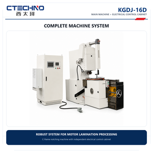 เครื่องจักร CTECHNO KGDJ-16D <span class=keywords><strong>160</strong></span> KN CNC สำหรับงานตัดแผ่นเหล็กสเตเตอร์และโรเตอร์มอเตอร์ความเร็วสูง ขนาดช่องจับ 350 มม. ความเร็ว 150-600 ครั้งต่อนาที - Product Image 2