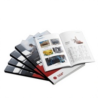 Impression de brochures d'entreprise personnalisées, impression offset, papier cuivre, carton blanc, manuels d'instructions personnalisés, pages couleur, livre