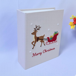<span class=keywords><strong>Album</strong></span> <span class=keywords><strong>Fotografico</strong></span> Natalizio Ricamato a Mano con Tasche, <span class=keywords><strong>Album</strong></span> Personalizzato <span class=keywords><strong>per</strong></span> Ricordi Natalizi - Product Image 5