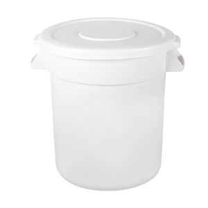 Factory Direct Industries <span class=keywords><strong>Poubelle</strong></span> en plastique HDPE robuste blanche de 10 gallons - Product Image 3