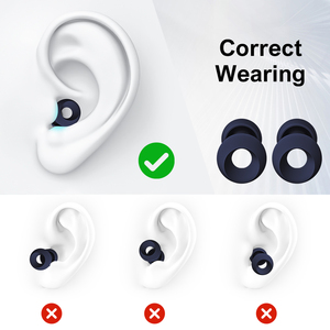 ที่อุดหูซิลิโคนแบบปรับแต่งโลโก้ได้ 4 ขนาด เงียบ 2 ข้าง ป้องกันเสียงรบกวนสำหรับการยิงปืน ป้องกันการได้ยินสำหรับการว่ายน้ำ ที่อุดหูสำหรับการนอนหลับ - Product Image 4