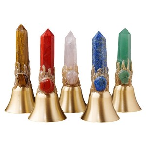 Prisme en cristal hexagonal à terminaison unique naturel sorcière cloche magique bricolage créatif Halloween sorcellerie accessoire en gros - Product Image 4