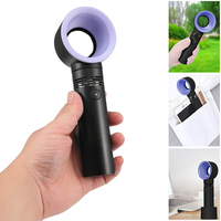 Mini ventilateur électrique portable sans lame, rechargeable par USB, silencieux, pour voiture, extérieur, hôtel, maison, camping-car