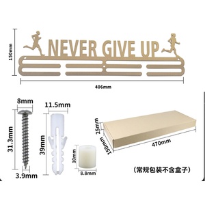 Medals and Trophies Holder Mount Cross Running Large Race Award Photo Gold Black Pickleball Nylon Stand Cycling <b>Box</b> Rack-for-med - Product Image 2