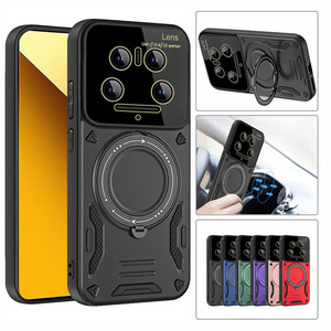 Para Xiaomi 14 Ultra 14T 13T <span class=keywords><strong>12T</strong></span> 13 <span class=keywords><strong>Pro</strong></span> <span class=keywords><strong>Redmi</strong></span> K60 Funda ultra magnética Protección de lente de cámara 360 Soporte giratorio Contraportada - Product Image 1
