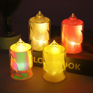 Nouvelle conception de <span class=keywords><strong>bougie</strong></span> <span class=keywords><strong>LED</strong></span> colorée, éclairage brillant et scintillant, lampe à piles, éclairage pour mariage, fête d'anniversaire, décorations de bougies <span class=keywords><strong>LED</strong></span> - Product Image 6