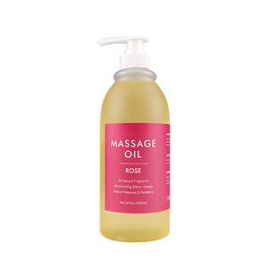 Aceite de Masaje Orgánico Puro de Salón de 1 Litro con Aroma Fresco a Rosa, Lavanda, Manzanilla, Árbol de Té, Jazmín, Jengibre, Artemisa, Pasiflora y Menta - Product Image 2