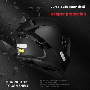 Casco <span class=keywords><strong>de</strong></span> Motocicleta Integral Marca RNG con Doble Visera y Alerón Grande GB811-2022A Certificado - Product Image 2