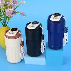 Bon prix flacon à affichage de température à LED 410ml contrôle intelligent de la température gobelet de voyage sous vide tasse à café à double paroi