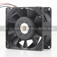 Ventilateur de refroidissement AVC 5V 24V 48V DC12V 1.71A AC EC 8038 80X80X38MM 8CM à haut volume d'air, 4 fils, régulation PWM, 2B08038B12H