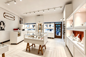 Luxury Scandinavian Jewelry Store Display | Modern Minimalist Boutique <b>with</b> Modular Layout LED Lighting & High-End Wood Finishes - Product Image 4
