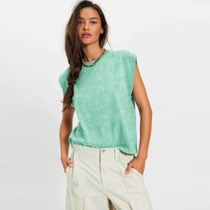 Nuovi Arrivi Estivi Trendy Europei e Americani: Top Senza Maniche con Collo Tondo, Vestibilità Comoda e Casual per Donne - Product Image 6