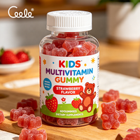 Bonbons Gommes Multivitaminés pour Enfants OEM/ODM Saveur Fraise en Forme d'Ours Favorisant la Croissance Saine et l'Apport Quotidien en Nutriments