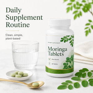 Comprimés de poudre de feuilles de Moringa Oleifera biologique à marque privée – Supplément antioxydant à base de plantes pour le soutien immunitaire et la santé digestive – Certifié GMP - Product Image 5