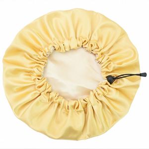 Meilleure Vente – Bonnet de Nuit Réversible en Satin Doux et Écologique pour Adulte, Double Face, avec Cordon Ajustable - Product Image 5
