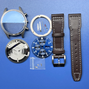 Juego Completo de Accesorios para Reloj Pilot Mark Shanghai Dandong ETA 7750, Caja y Movimiento de Acero Inoxidable, Material de Zafiro, Ajuste Perfecto - Product Image 1