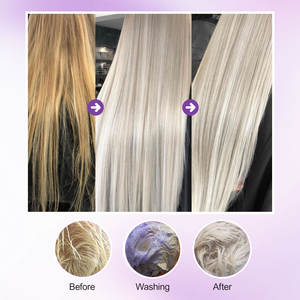 Shampooing violet Maxipro Organic Color Balance pour cheveux blonds, gris argenté et méchés, professionnel, neutralise les tons jaunes et bruns. - Product Image 6