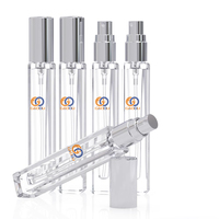 Flacon de parfum portable multicolore 10 ml, vaporisateur de luxe rechargeable en verre, bouteilles de voyage vides à motifs uniques, roll-on
