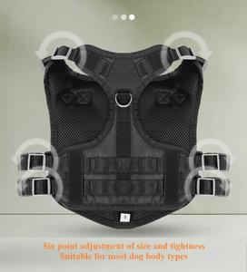 Venta al por mayor <span class=keywords><strong>de</strong></span> fábrica, chaleco táctico para mascotas, abrigo para perros, arnés y correas para perros para entrenamiento <span class=keywords><strong>de</strong></span> mascotas al aire libre - Product Image 3