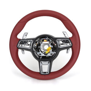 Volante Deportivo de Cuero Negro YLC de 3 Radios Estándar para Modelos Porsche Panamera Cayenne Macan 718 911 918 997 991 970 971 - Product Image 3