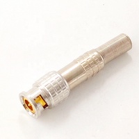 Câble coaxial RG59 de haute qualité pour antenne CCTV 75 ohms, connecteur coaxial RF BNC mâle à sertir en alliage de zinc
