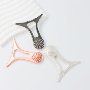 Masseur corporel 2-en-1 personnalisé en alliage de zinc, outils de soin de la peau, Gua Sha portable pour la maison - Product Image 5