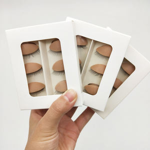 Pasokan bulu mata manekin pengganti kepala kelopak mata silikon kelopak mata latihan dapat dilepas untuk bulu mata - Product Image 2