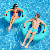 Fauteuil gonflable IHOME Drop Stitch, tube flottant pour rivière, bar flottant, fond en maille, 400 lb. Capacité pour les lacs, les piscines, les bateaux, les fêtes, à partir de 12 ans