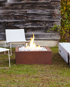 Outdoor Fire Pit <b>Firepit</b> <b>Table</b> Gas Corten Steel Garden Outdoor Fire Pit - Product Image 2