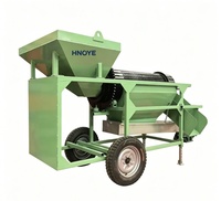Mini-machine d'extraction aurifère 3TPH, crible rotatif portable pour la récupération d'or alluvial et de diamants