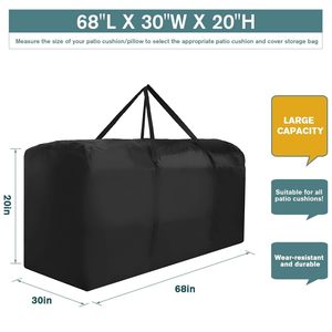 Bolsa de Almacenamiento para Cojines de Patio, Extra Grande, Impermeable, Resistente, con Cierre, Protectora para Muebles de Jardín, con Logotipo Personalizado - Product Image 5