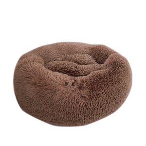 Personalizado de lujo suave felpa caliente Donut mascota cama cojín sofá gato perro cama - Product Image 1