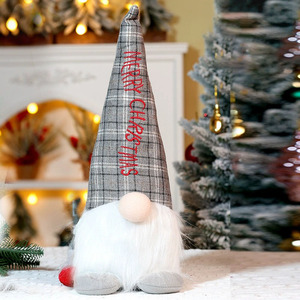 Decorazione natalizia decorazione senza volto vecchio uomo oggetto di visualizzazione della bambola di natale forniture per bambini figurina da tavolo all'ingrosso - Product Image 6