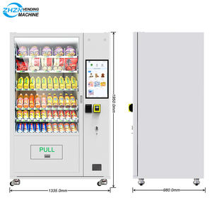 Magasin de détail réfrigéré Distributeur automatique Bouteille Snacks Fonctions de vente Code QR Carte de crédit Changement de pièce Retour Basé sur le cloud - Product Image 4