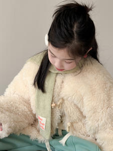 <strong>Children's</strong> 2025 Winter Korean Style Older <strong>Children</strong> Short Horn Button Faux <strong>Fur</strong> One-piece Warm Thickened <strong>Coat</strong> - Product Image 4