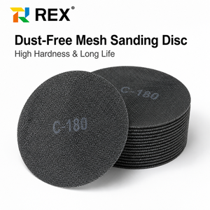 Disque de ponçage en maille sans poussière REX, 7 pouces (180 mm), grain P36-P150, certifié ISO9001, pour le bois, l'automobile, le polissage de l'aluminium - Product Image 1