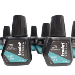 Trodat 7750 tinta de tela negra lavable 10ml para sello de marcado textil en <span class=keywords><strong>ropa</strong></span> <span class=keywords><strong>infantil</strong></span> para uso de Oficina no es fácil de desvanecer - Product Image 3